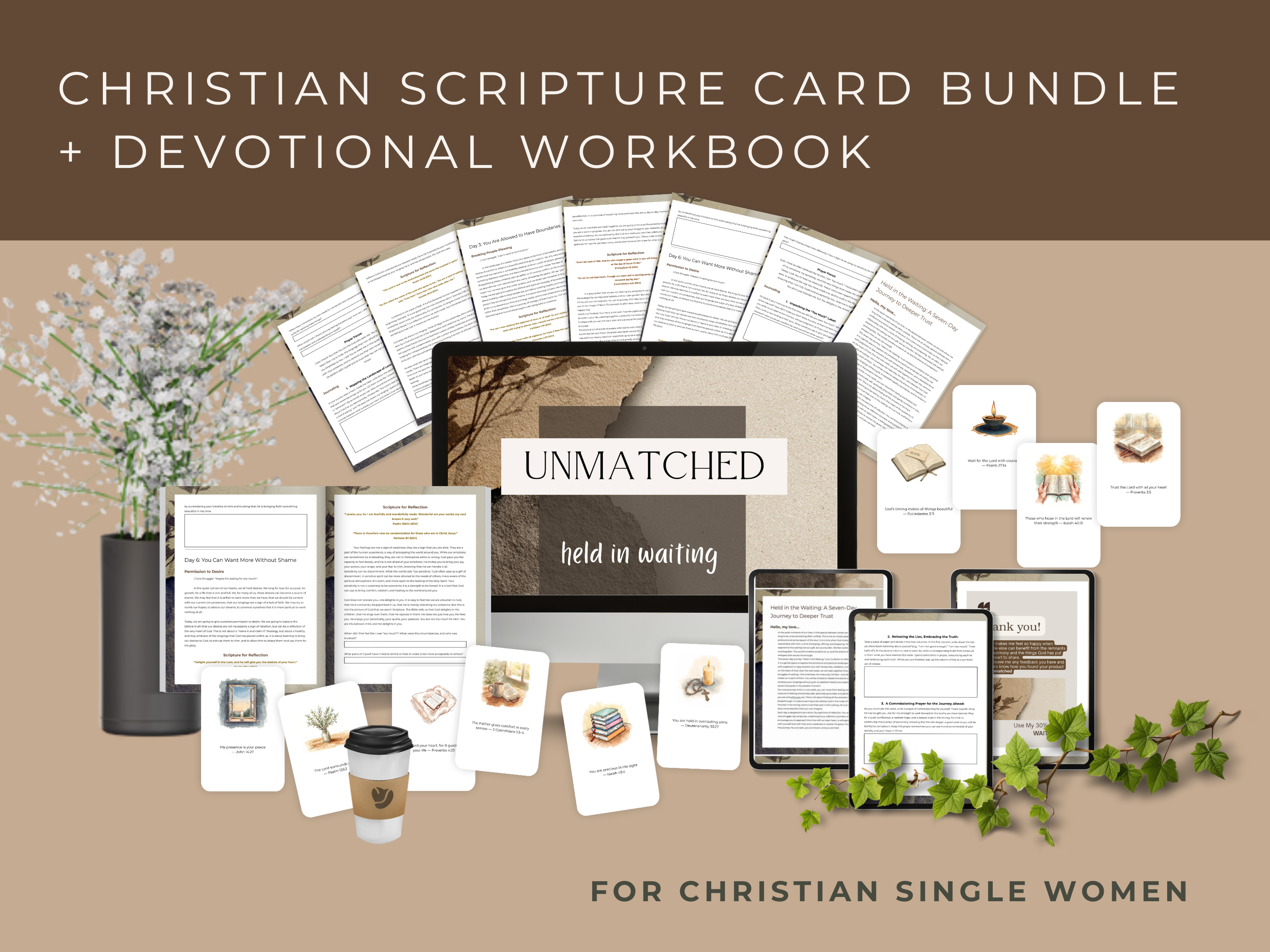 Christian Scripture Card Bundle + Devotional Workbook