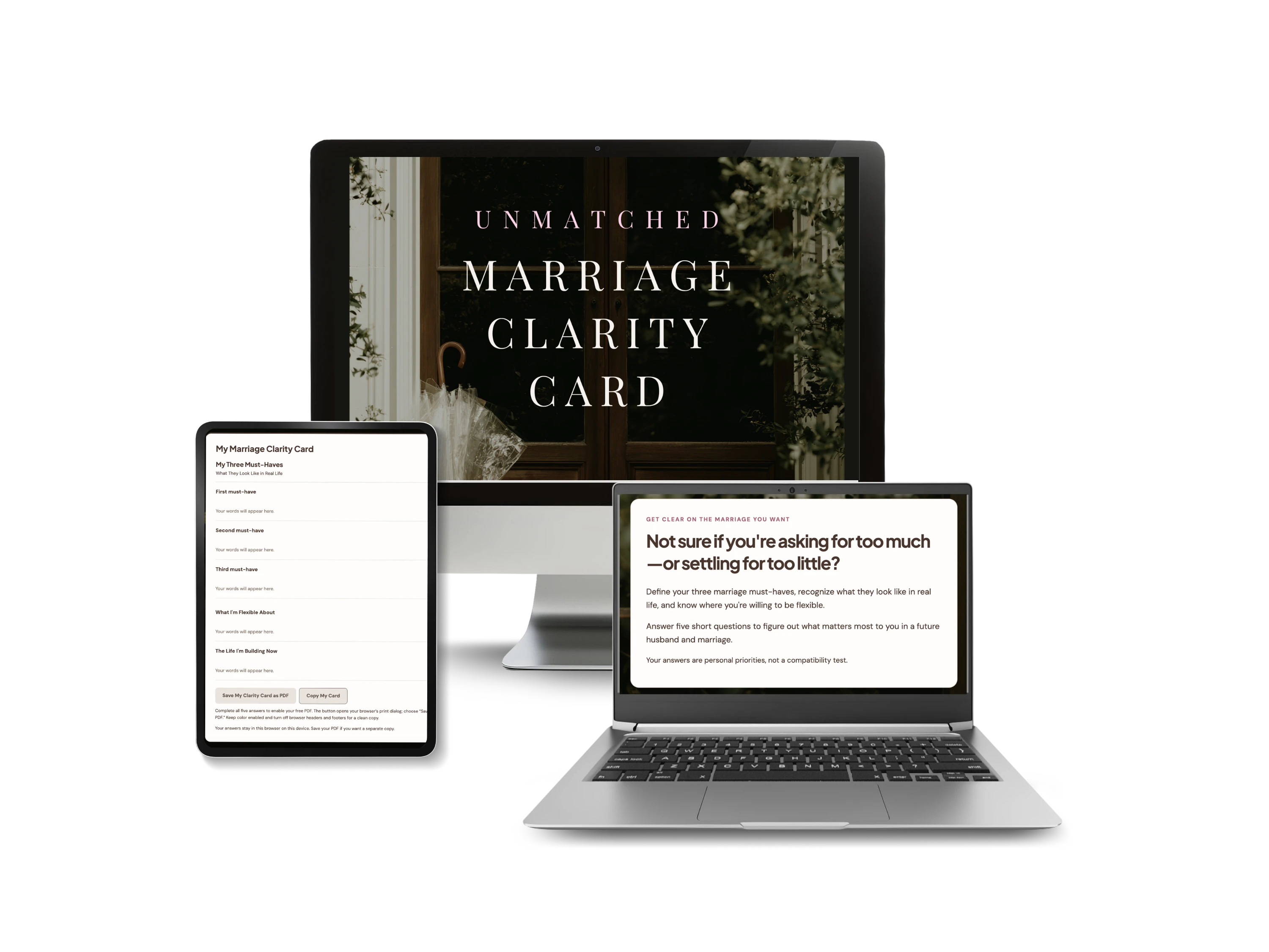 Marriage Clarity Card mini tool artwork